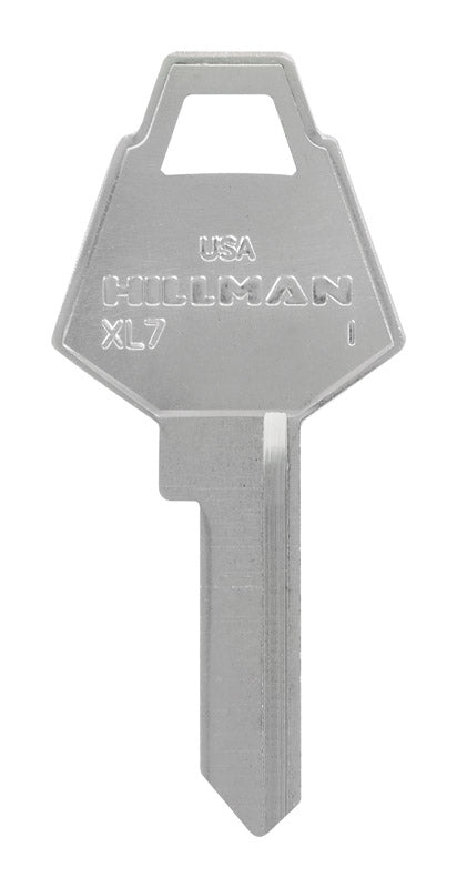 HILLMAN Mailbox Universal Key Blank XL7 Single Silver (Pack of 10)