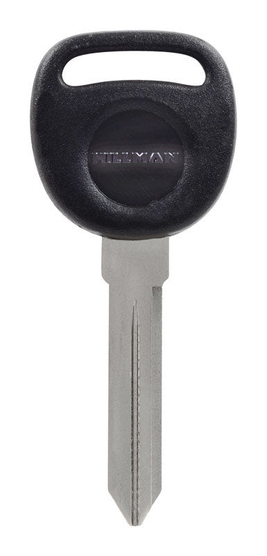 HILLMAN Traditional Key Automotive Key Blank Double For GM Black/Silver (Pack of 5)