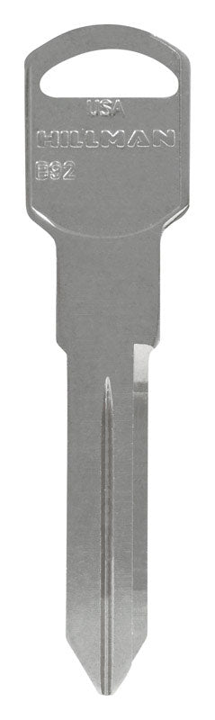 HILLMAN Traditional Key Automotive Key Blank Double For GM Silver (Pack of 10)