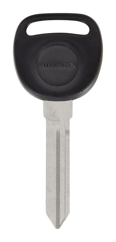 HILLMAN Traditional Key Automotive Key Blank Double For Saturn Black/Silver (Pack of 5)