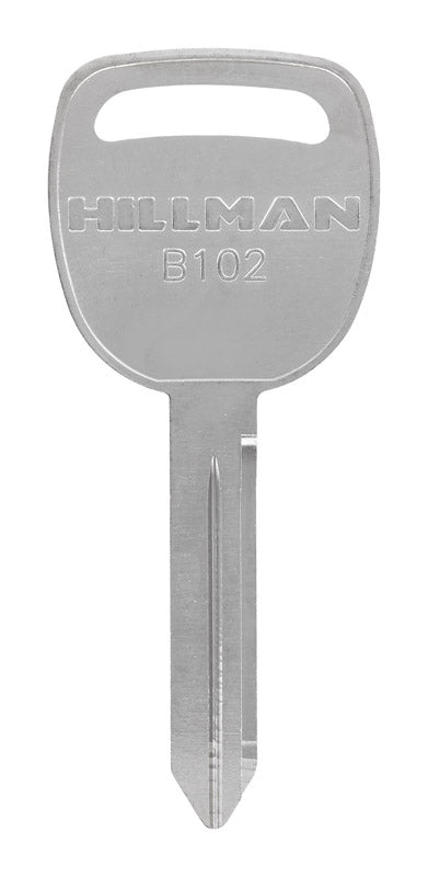 HILLMAN Traditional Key Automotive Key Blank Double For GM Silver (Pack of 10)