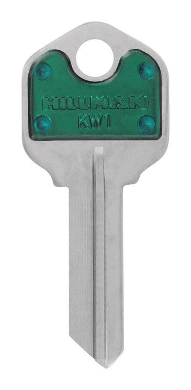 HILLMAN ColorPlus House/Office Key Blank Single Green (Pack of 5)