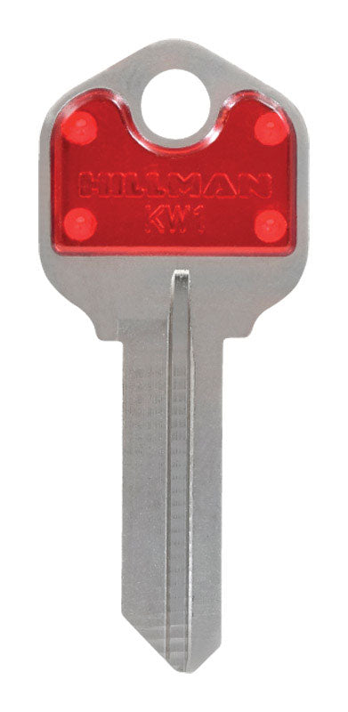 HILLMAN ColorPlus House/Office Key Blank Single Red (Pack of 5)