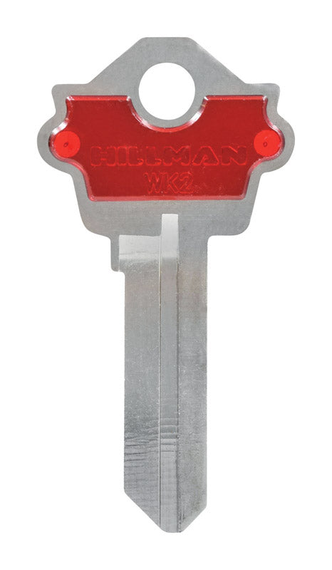 HILLMAN House/Office Universal Key Blank Single Red (Pack of 5)