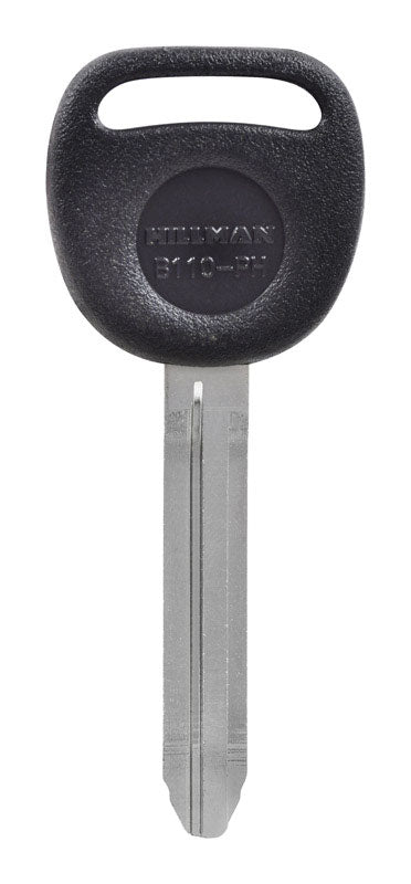 HILLMAN Traditional Key Automotive Key Blank Double For GM Black/Silver (Pack of 5)