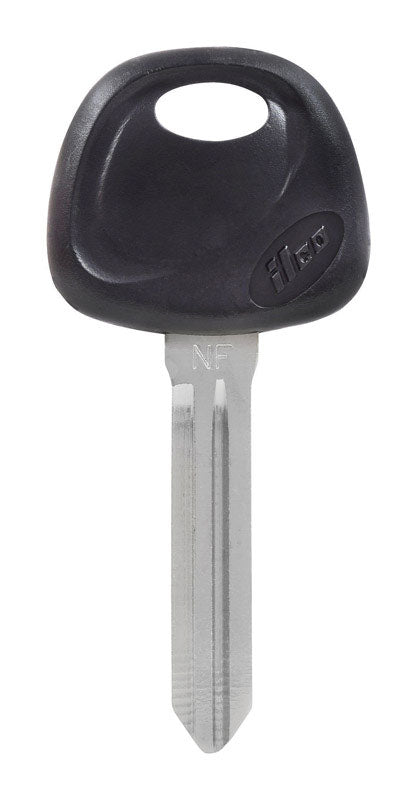 HILLMAN Traditional Key Automotive Key Blank Double For Hyundai Black/Silver (Pack of 5)