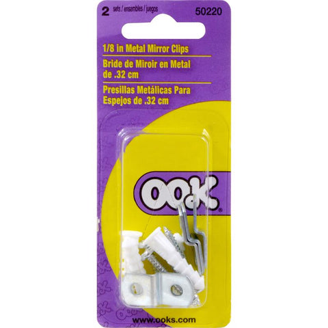 HILLMAN OOK Mirror Holder Clip 4 pk (Pack of 12)
