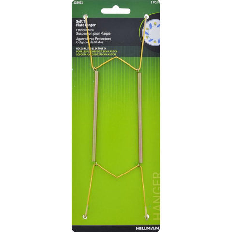 HILLMAN Brass-Plated Gold ,Plate Hanger 30 lb 1 pk (Pack of 10)