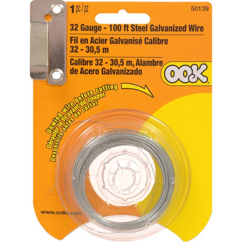 HILLMAN OOK 100 ft. L Galvanized Steel 32 Ga. Wire
