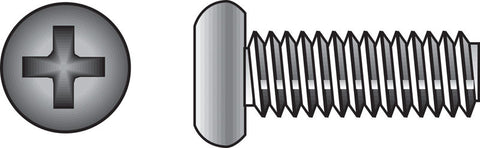HILLMAN No. 8-32 Ga. X 2 in. L Phillips Pan Head Stainless Steel Machine Screws 100 pk