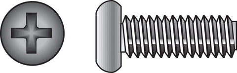 HILLMAN No. 1/4-20 Ga. X 3/4 in. L Phillips Pan Head Stainless Steel Machine Screws 100 pk