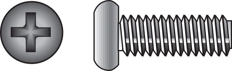 HILLMAN No. 1/4-20 Ga. X 1 in. L Phillips Flat Head Stainless Steel Machine Screws 100 pk