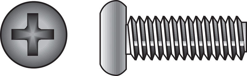 HILLMAN No. 10-24 Ga. X 3/4 in. L Phillips Flat Head Stainless Steel Machine Screws 100 pk