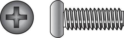 HILLMAN No. 10-24 Ga. X 3/4 in. L Phillips Flat Head Stainless Steel Machine Screws 100 pk