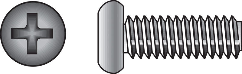 HILLMAN No. 10-24 Ga. X 1-1/2 in. L Phillips Flat Head Stainless Steel Machine Screws 100 pk
