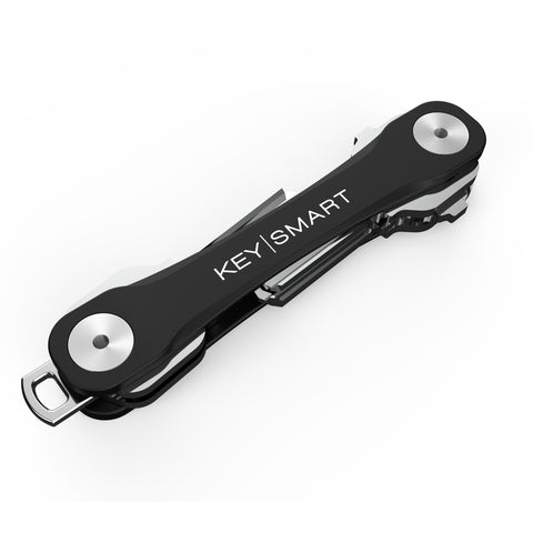 KeySmart Flex Plastic/Stainless Steel Black Multi-Tool Key Holder