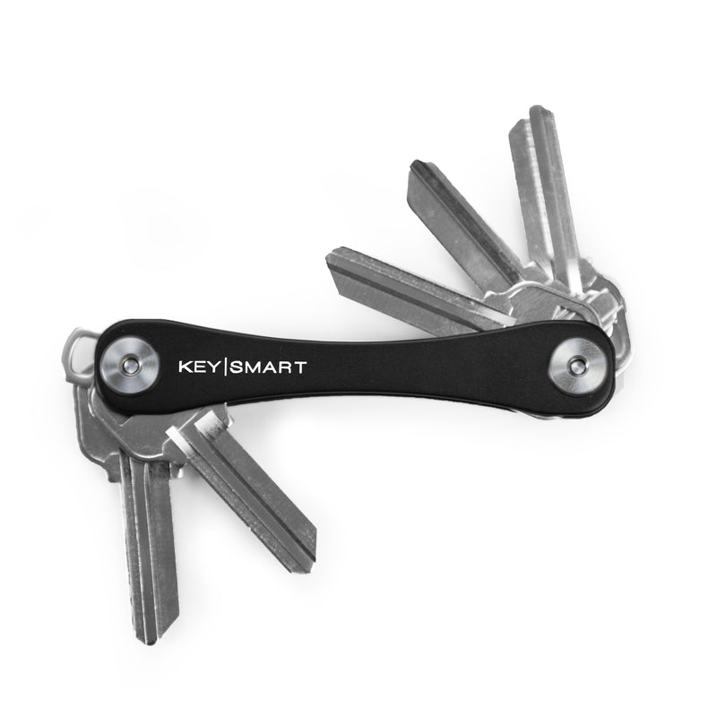 Organizador de llaves compacto KeySmart de aluminio negro