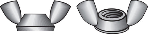 Hillman 10-24 in. Cold Forged Stainless Steel USS Wing Nut 100 pk