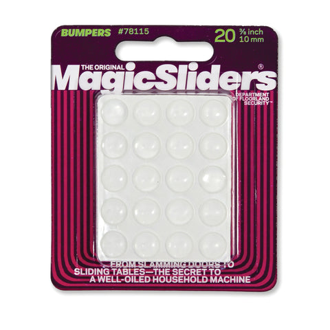 Magic Sliders Vinyl Self Adhesive Bumper Pads Clear Round 3/8 in. W X 3/8 in. L 20 pk (Pack of 6)