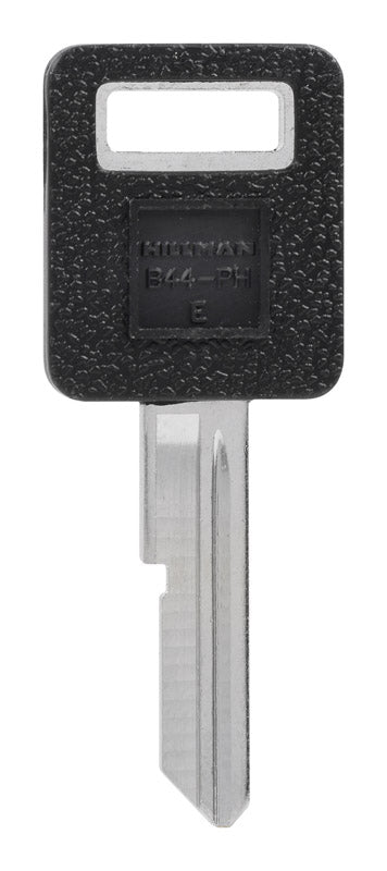 HILLMAN Traditional Key Automotive Key Blank Single For GM Black/Silver (Pack of 5)