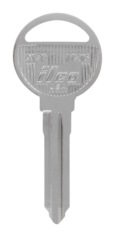 HILLMAN Traditional Key Automotive Key Blank Double For Ford Silver (Pack of 10)