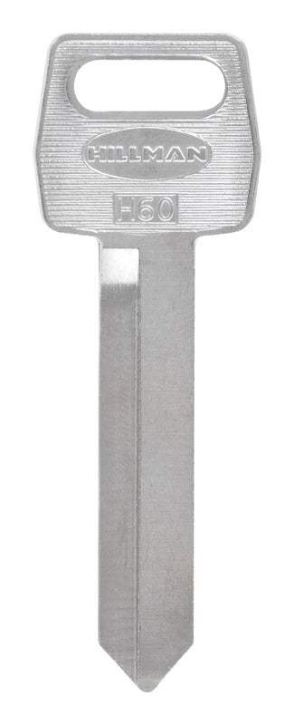 HILLMAN Traditional Key Automotive Key Blank Double For Ford Black/Silver (Pack of 10)