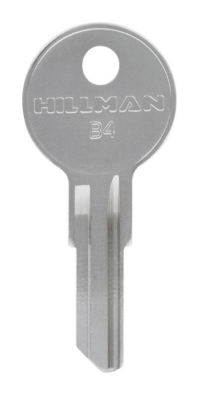 HILLMAN Traditional Key Automotive Key Blank Single Silver (Pack of 10)