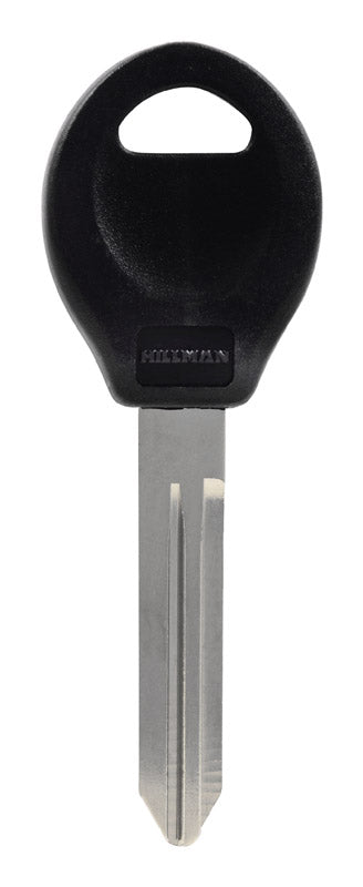 HILLMAN Traditional Key Automotive Key Blank Double For Nissan Black/Silver (Pack of 5)
