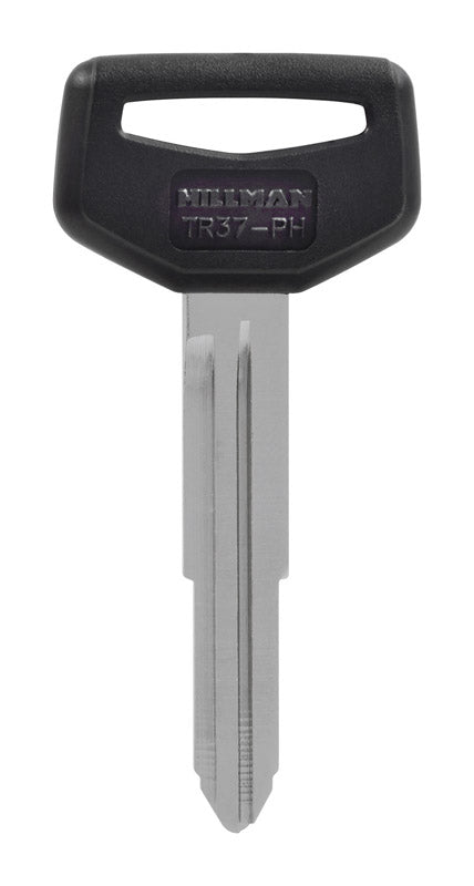 HILLMAN Traditional Key Automotive Key Blank Double For Toyota Black/Silver (Pack of 5)