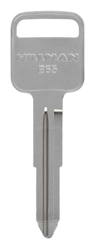 HILLMAN Traditional Key Automotive Key Blank Double For GM Silver (Pack of 10)