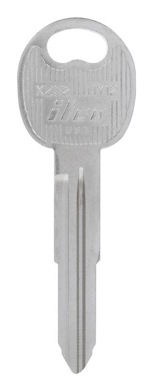 HILLMAN Traditional Key Automotive Key Blank Double For Hyundai Silver (Pack of 10)