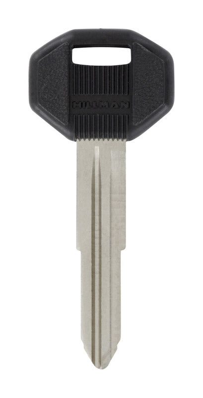 HILLMAN Traditional Key Automotive Key Blank Double For Mitsubishi Black/Silver (Pack of 5)
