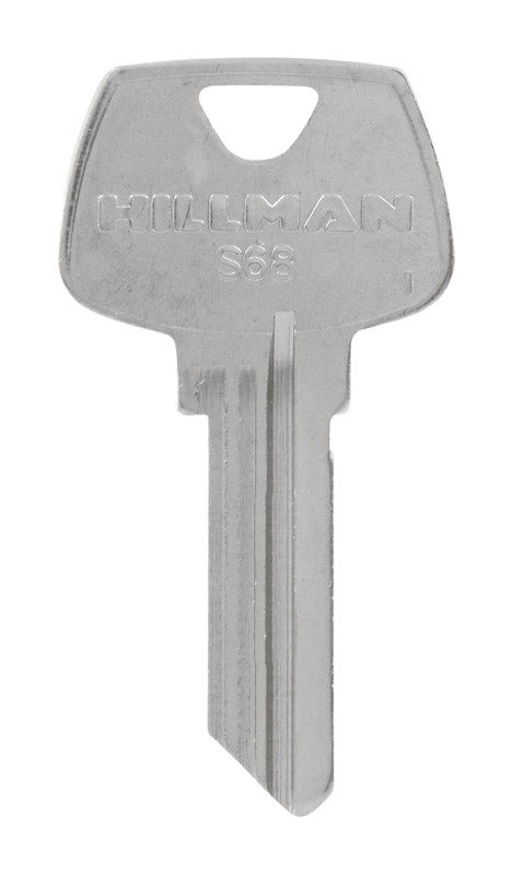 HILLMAN Traditional Key Automotive Key Blank Single For Sargent Silver (Pack of 10)