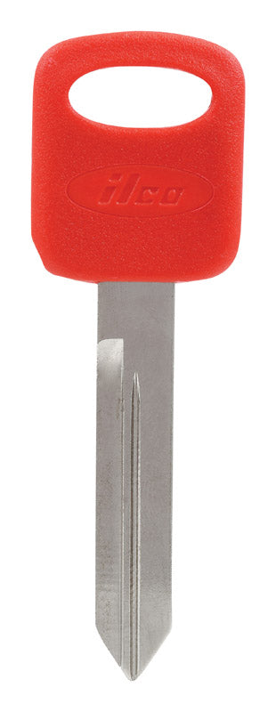 HILLMAN ColorPlus Traditional Key Automotive Key Blank Double For Ford Red/Silver (Pack of 5)
