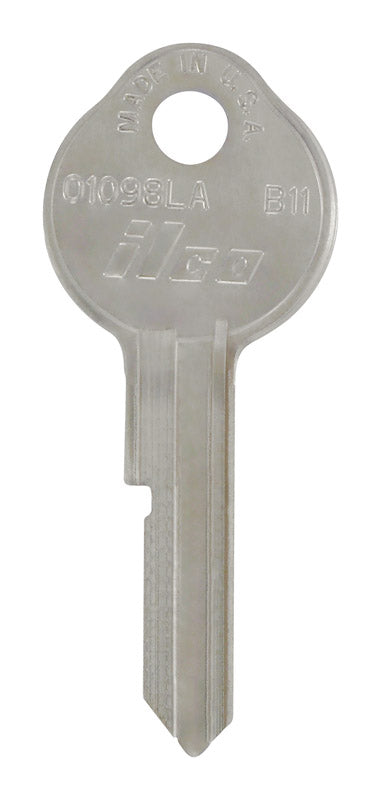 HILLMAN Traditional Key Automotive Key Blank Single For GM Silver (Pack of 10)