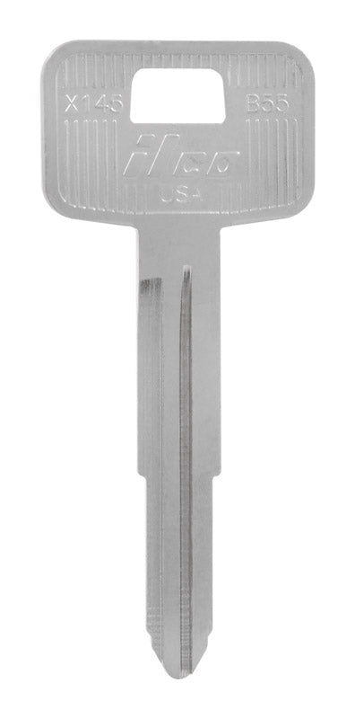 HILLMAN Traditional Key Automotive Key Blank Double For GM Silver (Pack of 10)