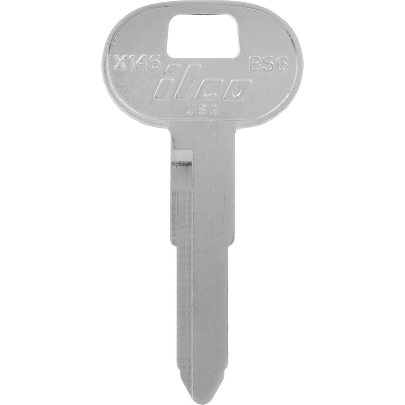 HILLMAN Traditional Key Automotive Key Blank Double For GM Silver (Pack of 10)