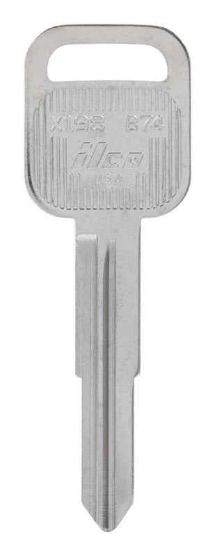 HILLMAN Traditional Key Automotive Key Blank Double For Isuzu Silver (Pack of 10)