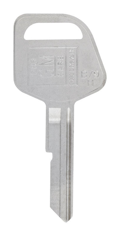 HILLMAN Traditional Key Automotive Key Blank Single For GM Silver (Pack of 10)