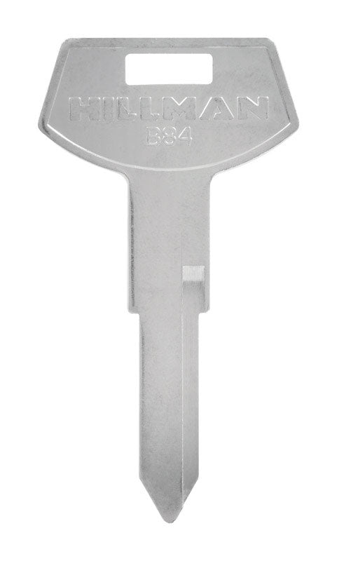 HILLMAN Traditional Key Automotive Key Blank Double For GM Silver (Pack of 10)