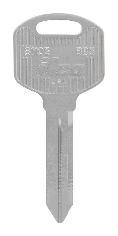 HILLMAN Traditional Key Automotive Key Blank Double For GM Silver (Pack of 10)