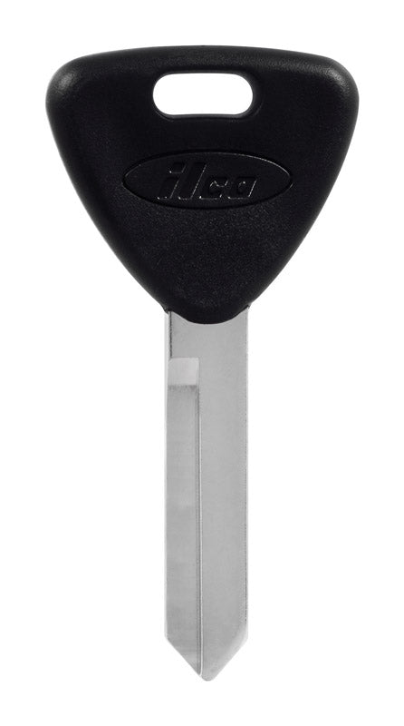 HILLMAN Traditional Key Automotive Key Blank Double For Ford Black/Silver (Pack of 5)