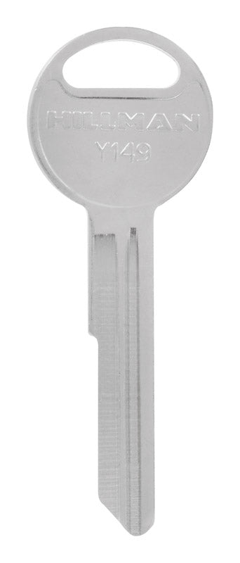 HILLMAN Traditional Key Automotive Key Blank Single For Chrysler Silver (Pack of 10)