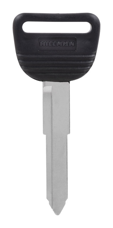 HILLMAN Traditional Key Automotive Key Blank Double For Honda Black/Silver (Pack of 5)