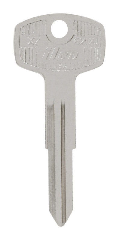 HILLMAN Traditional Key Automotive Key Blank Double For Nissan Silver (Pack of 10)