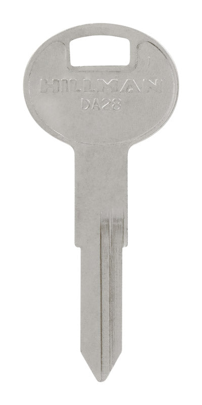 HILLMAN Traditional Key Automotive Key Blank Double For Nissan Silver (Pack of 10)