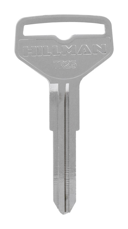 HILLMAN Traditional Key Automotive Key Blank Double For Toyota Silver (Pack of 10)