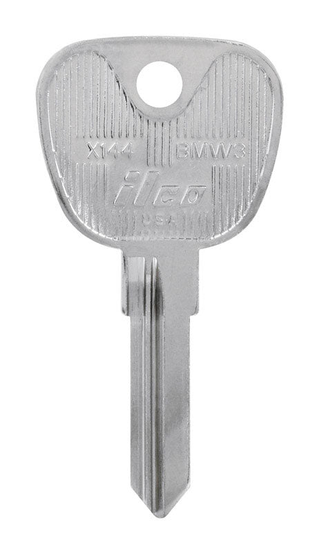 HILLMAN Traditional Key Automotive Key Blank Double For BMW Silver (Pack of 10)