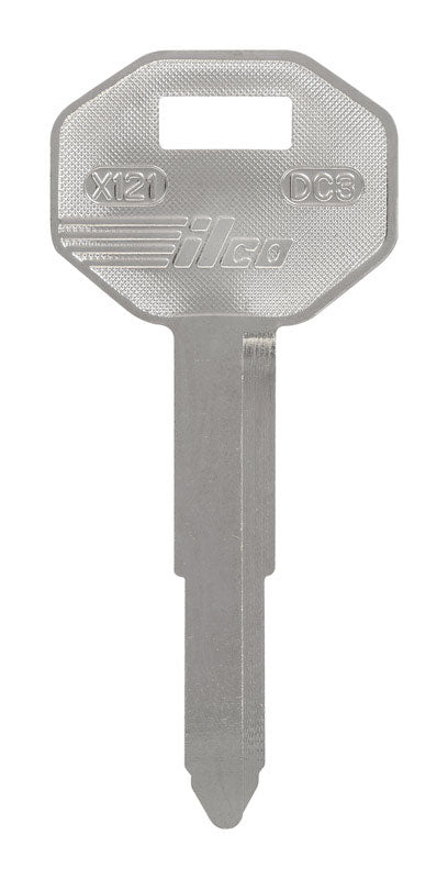 HILLMAN Traditional Key Automotive Key Blank Double For Mitsubishi Silver (Pack of 10)