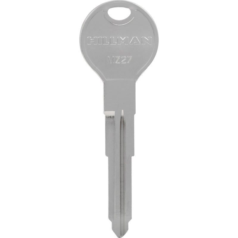 HILLMAN Traditional Key Automotive Key Blank Double For Mazda Silver (Pack of 10)